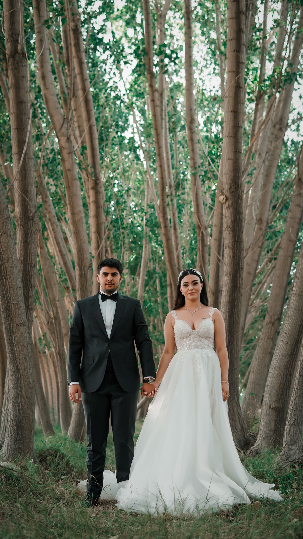 A quiet ceremony in the woods
